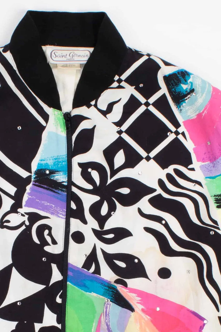 80s Patterned Vintage Jacket