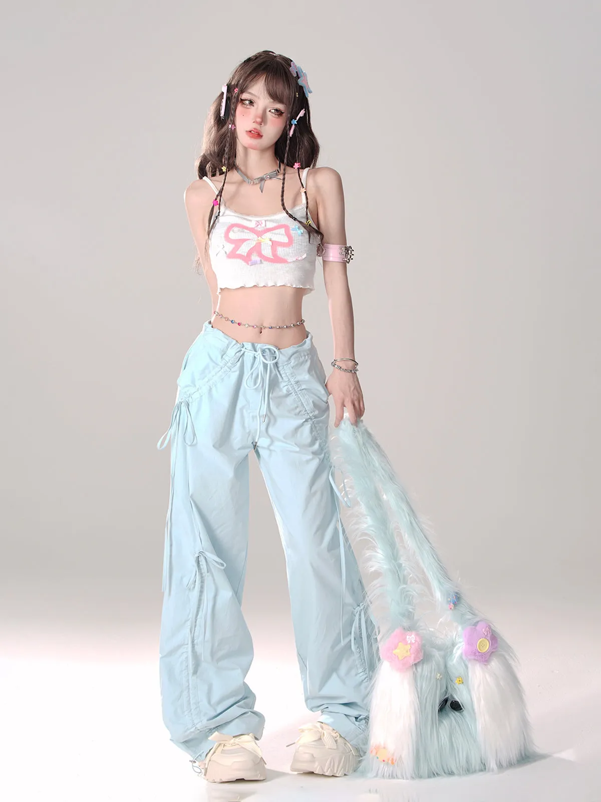 Drawstring Pants Loose Casual