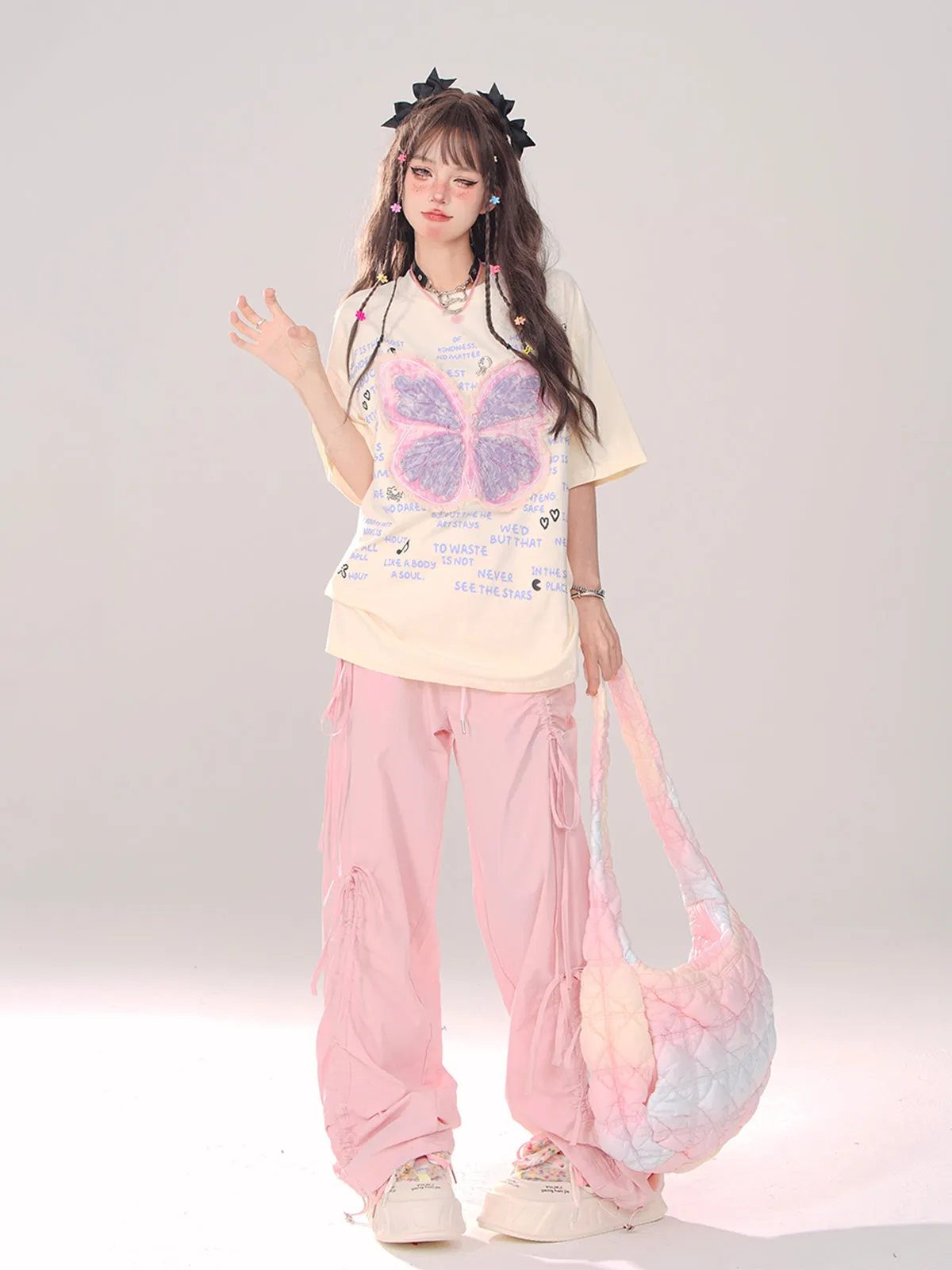 Drawstring Pants Loose Casual