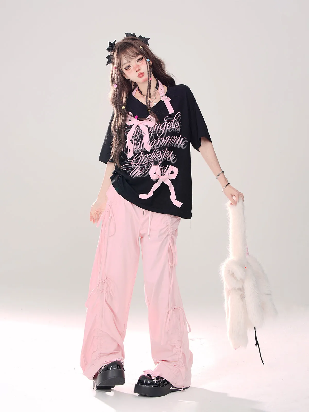 Drawstring Pants Loose Casual