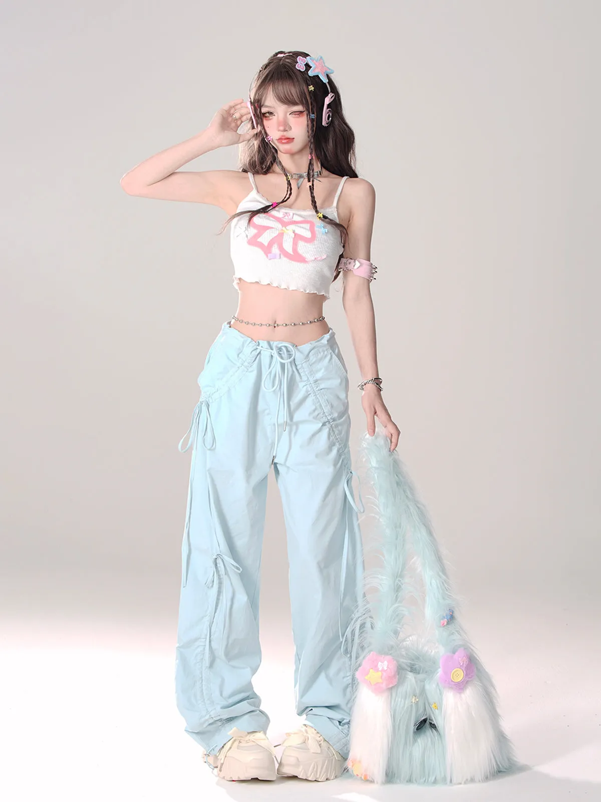 Drawstring Pants Loose Casual