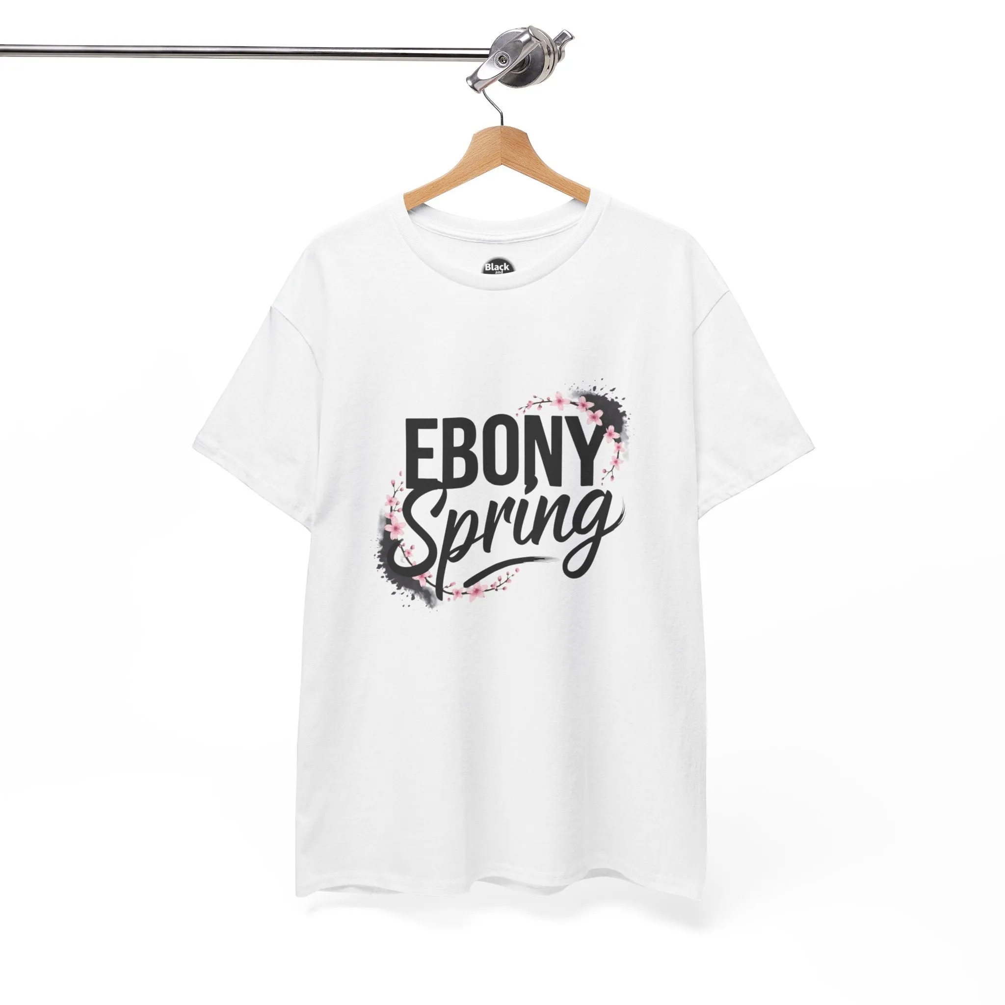 Ebony Spring Unisex Heavy Cotton Tee – Trendy Graphic T-Shirt for Men & Women, Casual Everyday Wear, Stylish Spring Fashion, Gift for Him & Her