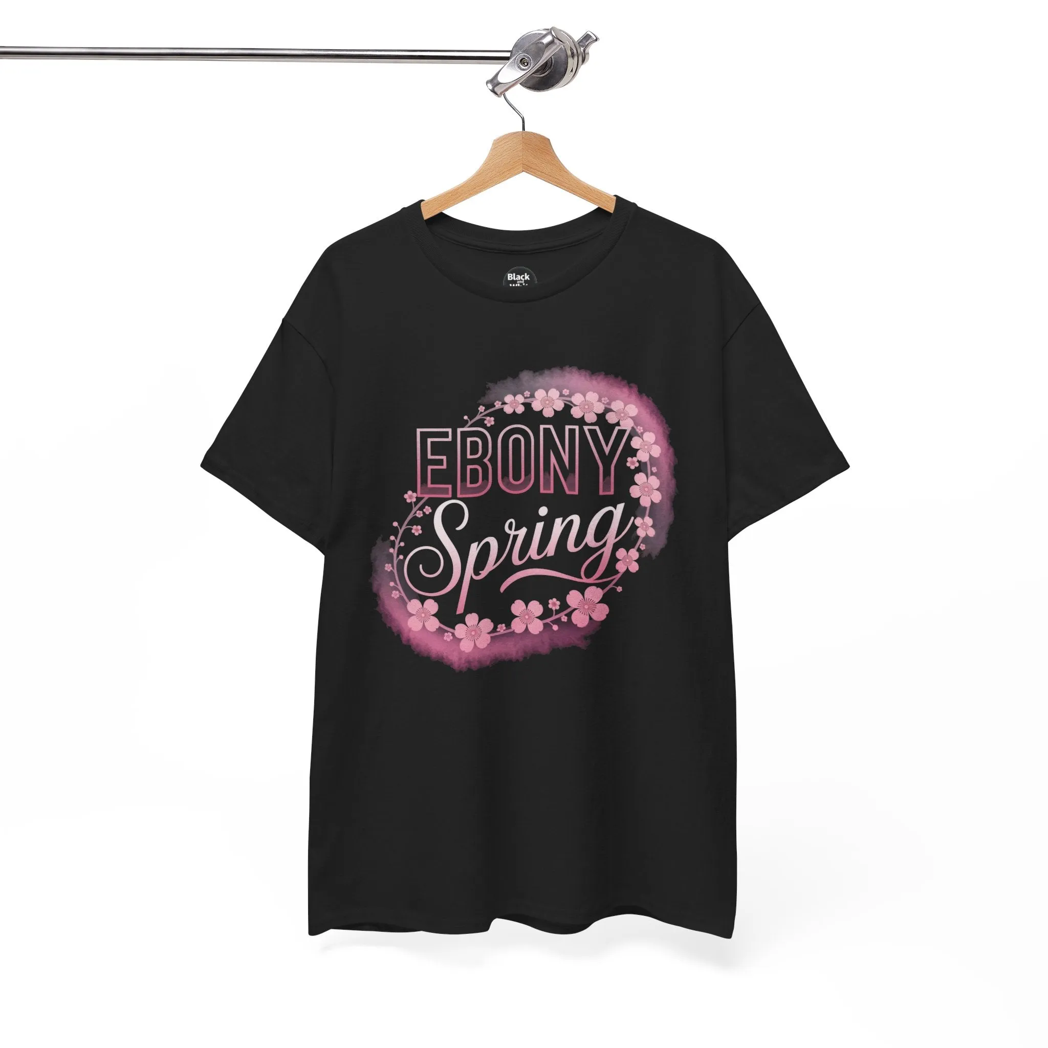 Ebony Spring Unisex Heavy Cotton Tee – Trendy Graphic T-Shirt for Men & Women, Casual Everyday Wear, Stylish Spring Fashion, Gift for Him & Her