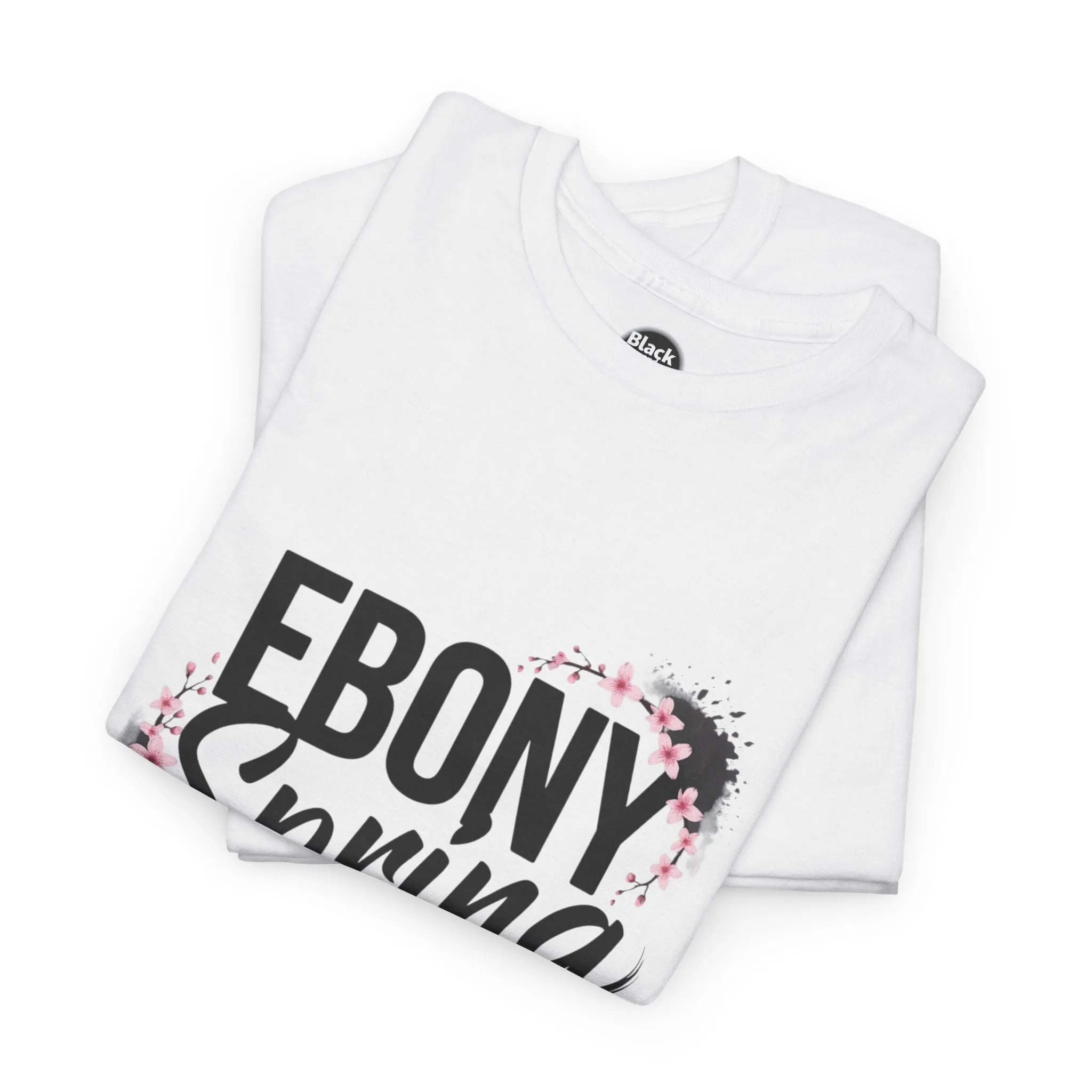 Ebony Spring Unisex Heavy Cotton Tee – Trendy Graphic T-Shirt for Men & Women, Casual Everyday Wear, Stylish Spring Fashion, Gift for Him & Her