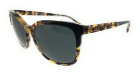 Emporio Armani 0EA4119 569787 Top Black On Havana Square Sunglasses