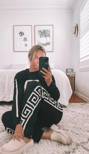 GREEK KNIT SET / BLACK