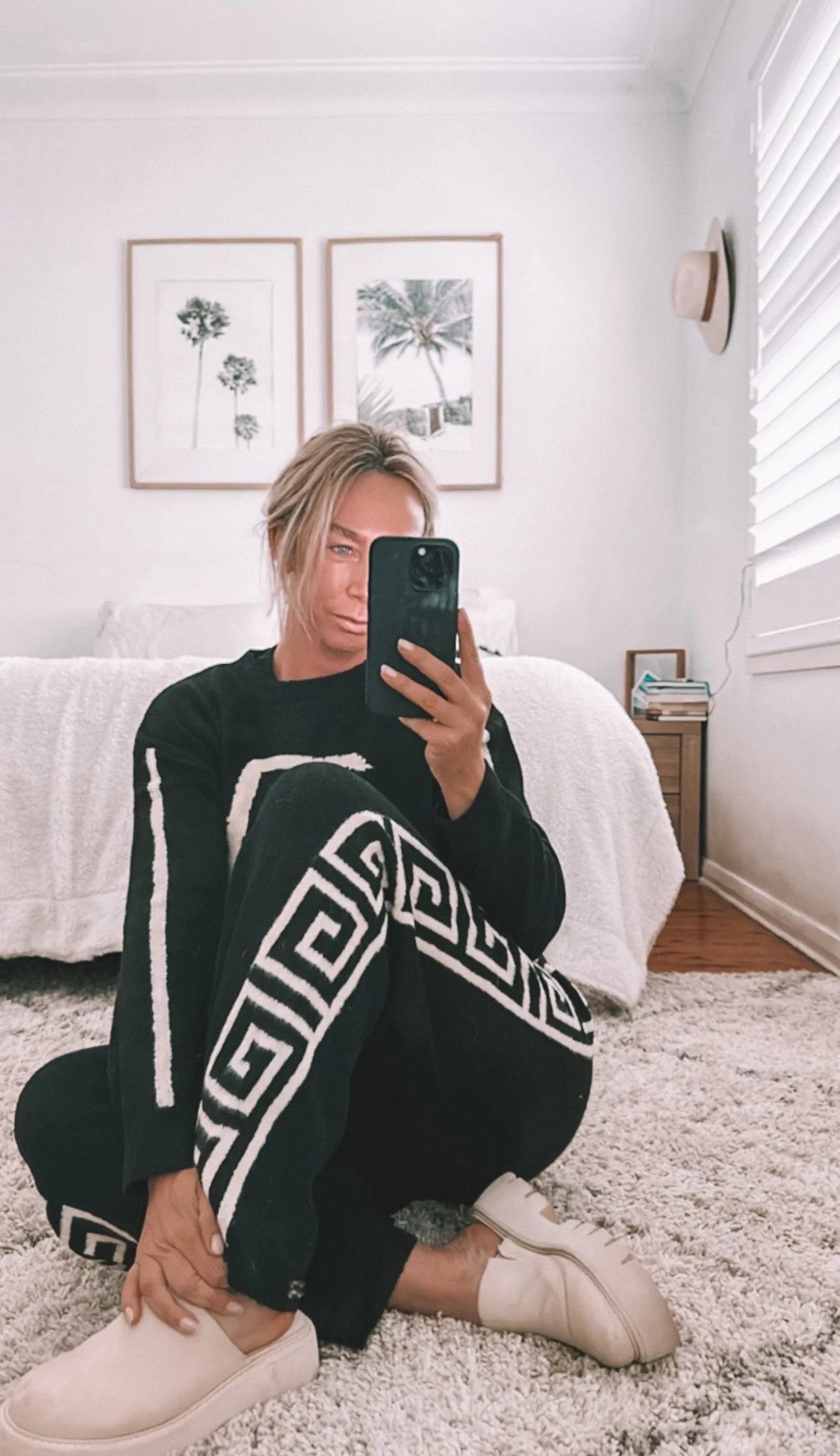 GREEK KNIT SET / BLACK