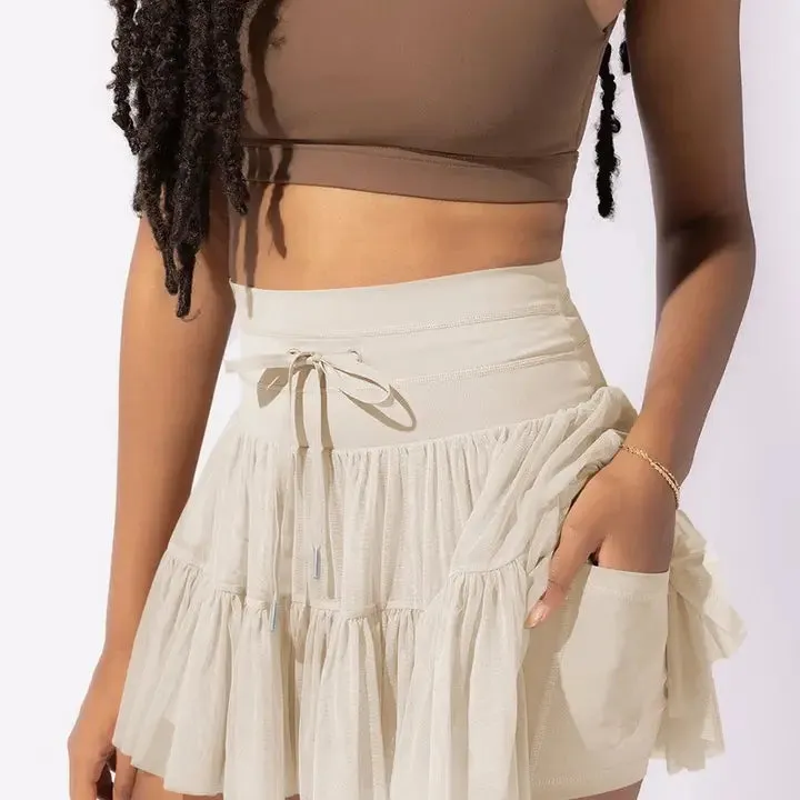 High Waist Tulle Skirt