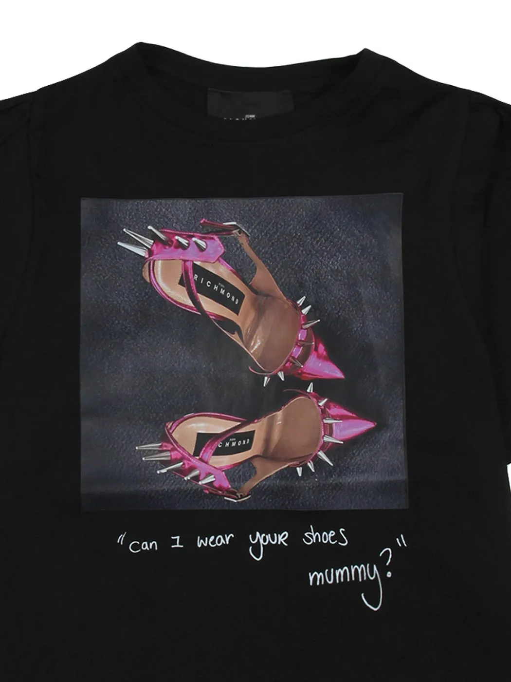 John Richmond graphic print jersey T-shirt-black