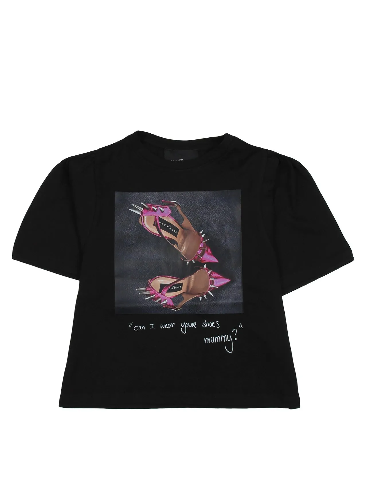 John Richmond graphic print jersey T-shirt-black