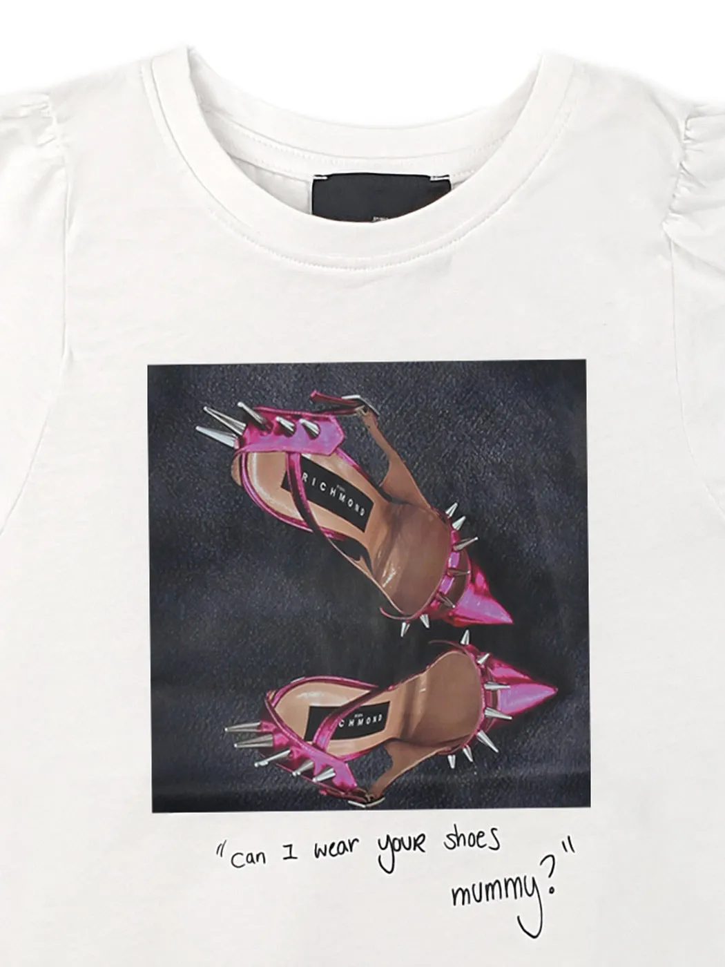 John Richmond graphic print jersey T-shirt-white