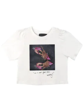John Richmond graphic print jersey T-shirt-white