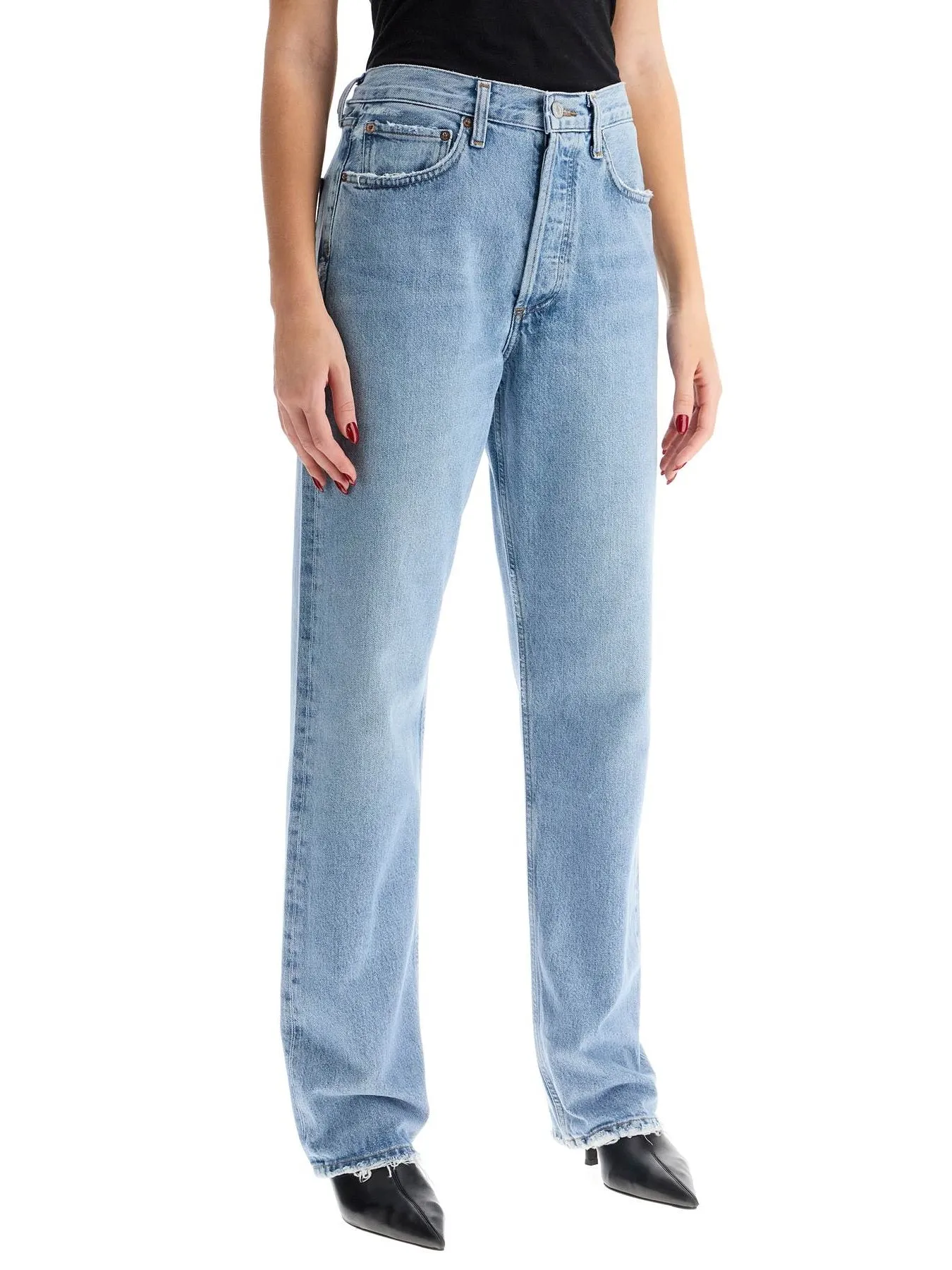 Kelly Relaxed Straight Denim Jeans
