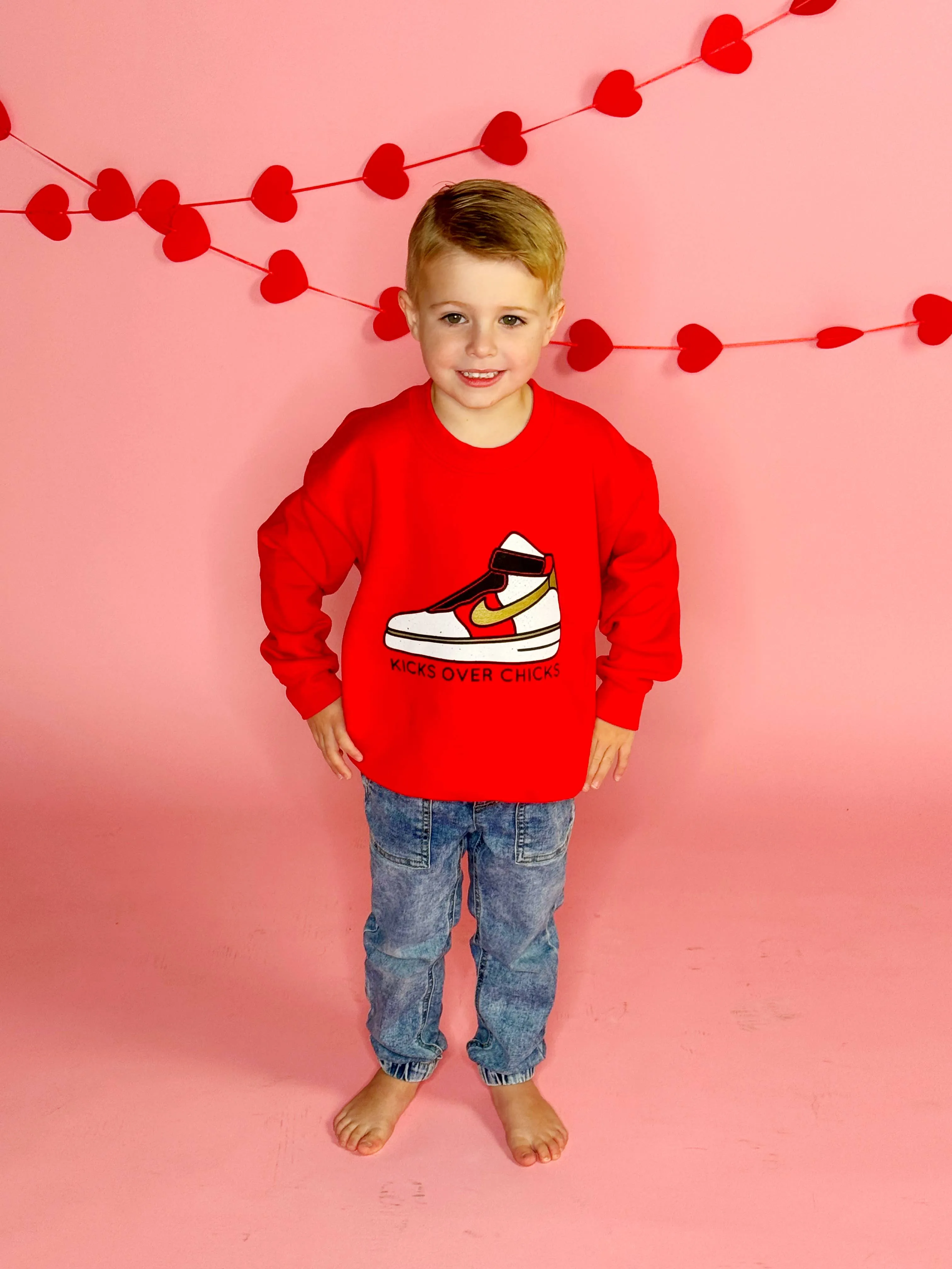 Kicks Over Chicks Youth & Adult Sweatshirt