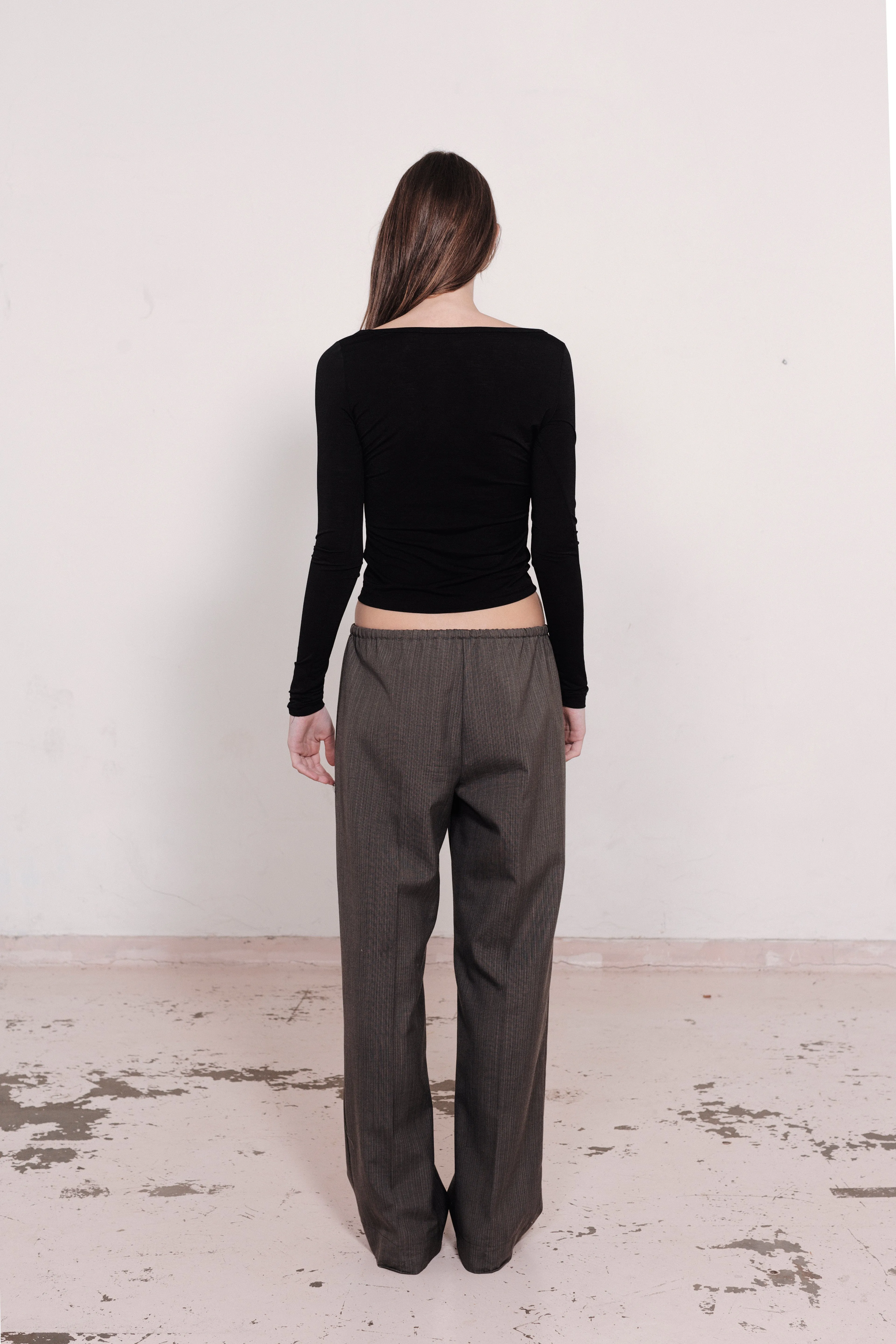 RELAXED DRAWSTRING PANT | CHARCOAL