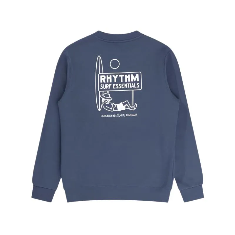RHYTHM Sweater Crew Fleece (XSmall-XLarge) Navy