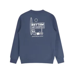 RHYTHM Sweater Crew Fleece (XSmall-XLarge) Navy