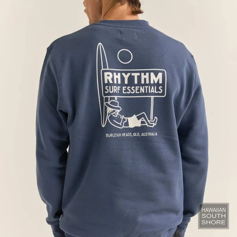 RHYTHM Sweater Crew Fleece (XSmall-XLarge) Navy