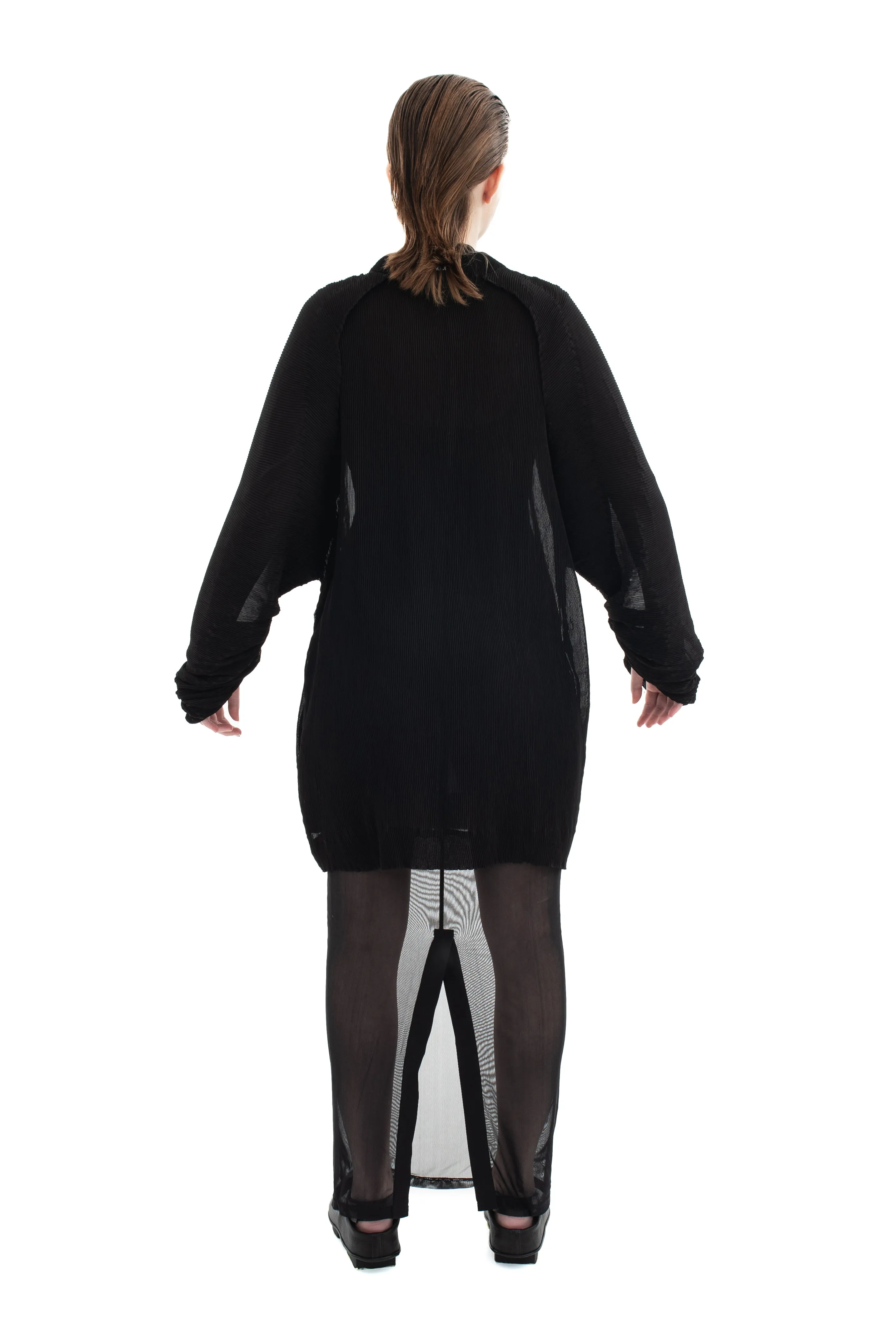 RUN(A)WAY PLEATED CHIFFON LIGHT JACKET