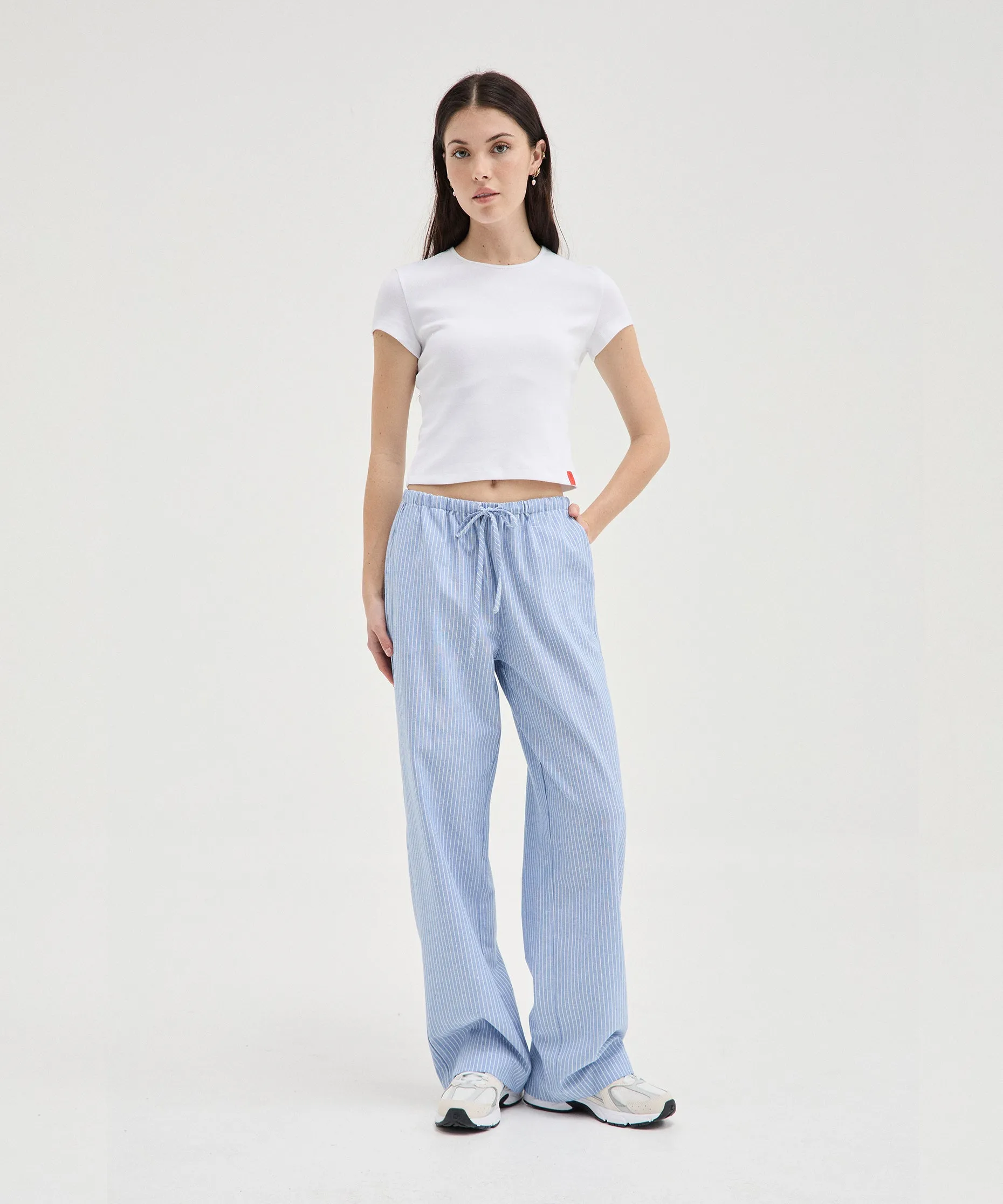 Striped Tie Pants