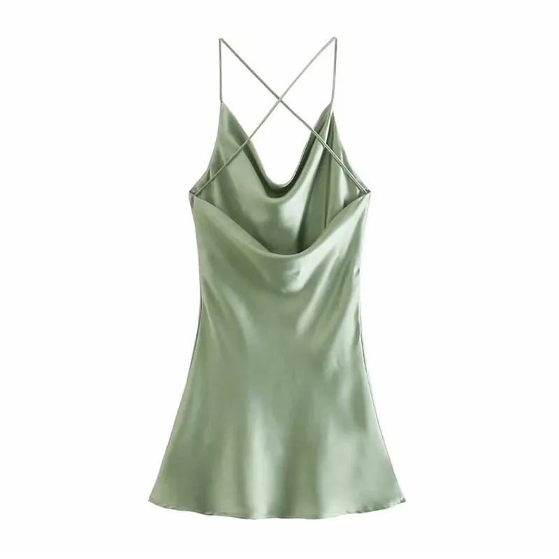 Sweet Chic Satin Dress