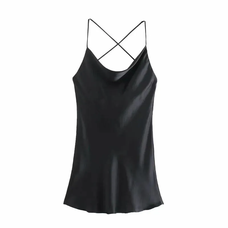 Sweet Chic Satin Dress