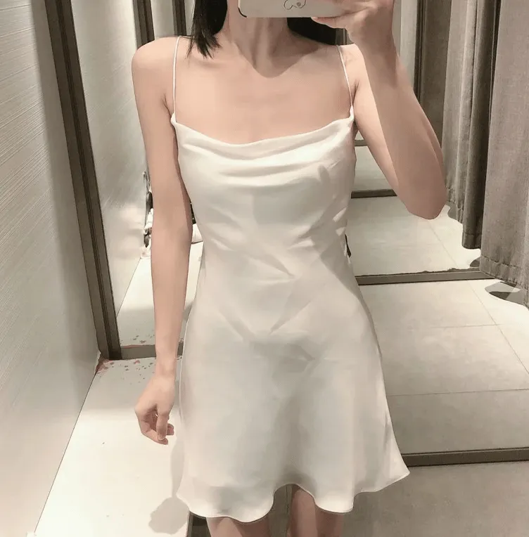 Sweet Chic Satin Dress
