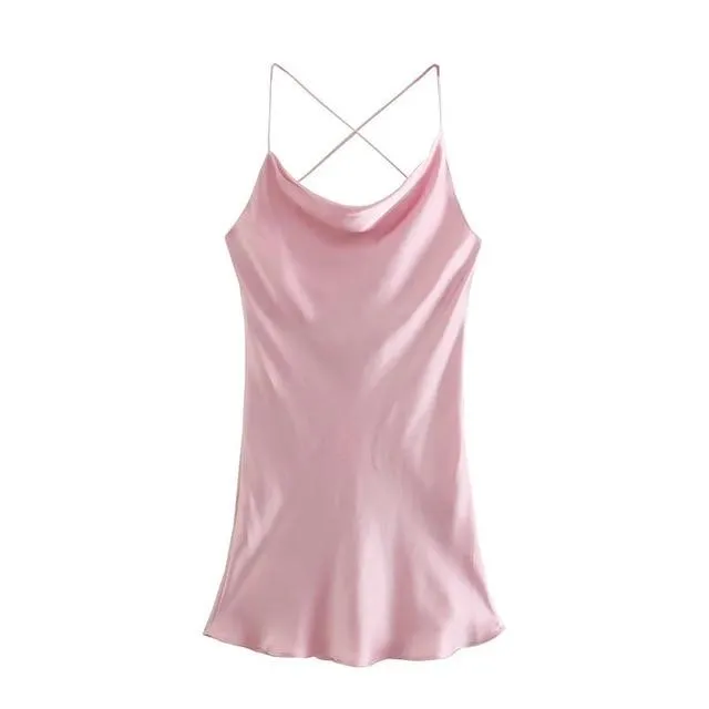 Sweet Chic Satin Dress