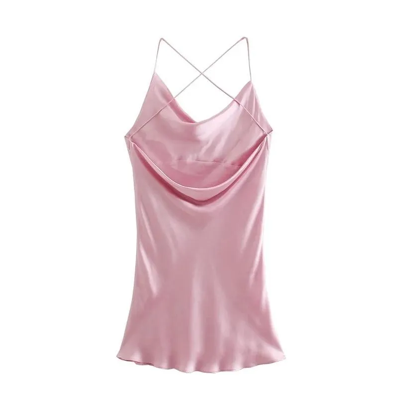 Sweet Chic Satin Dress