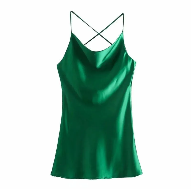 Sweet Chic Satin Dress