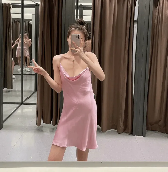 Sweet Chic Satin Dress