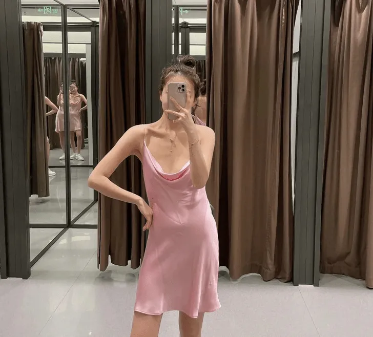 Sweet Chic Satin Dress