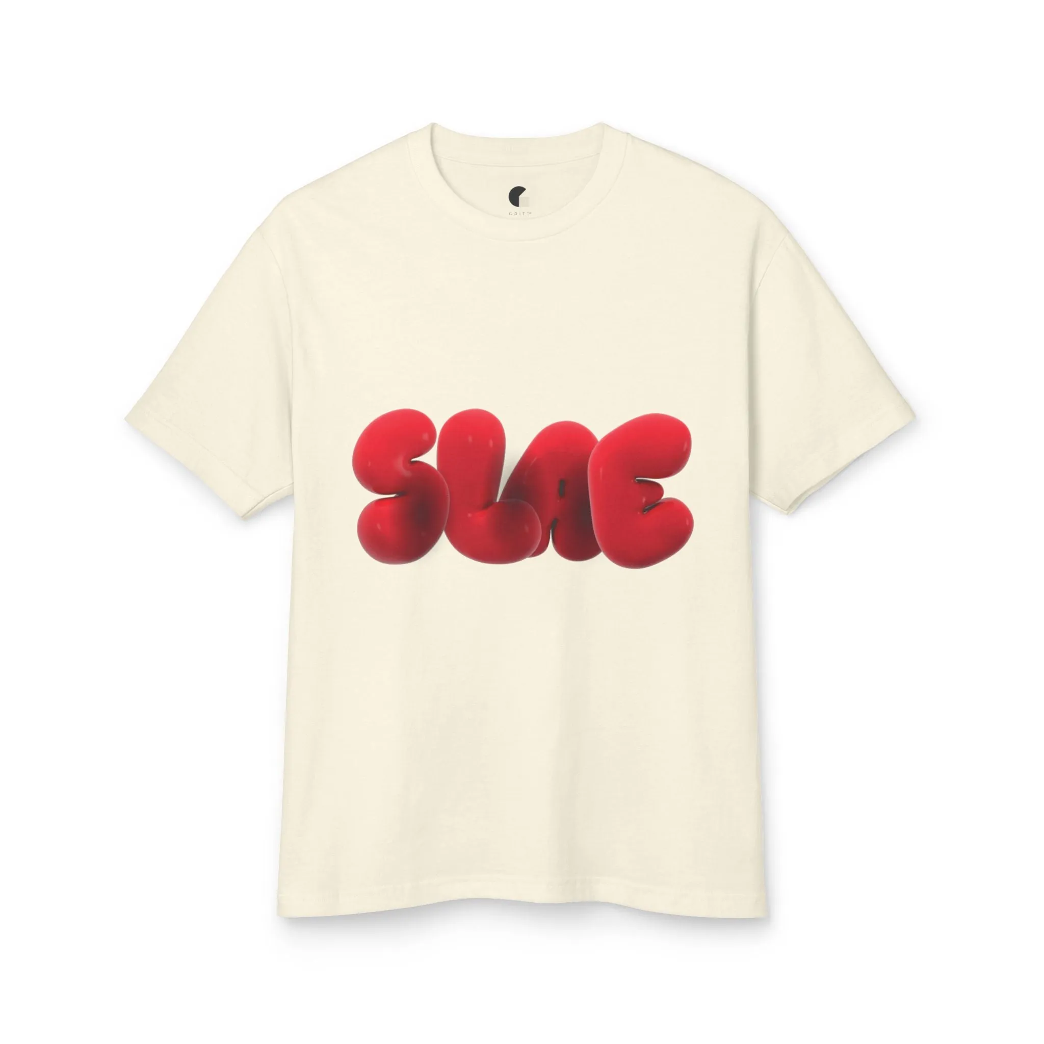 Trendy Unisex Graphic Tee - SLAE Design, Heavyweight Cotton