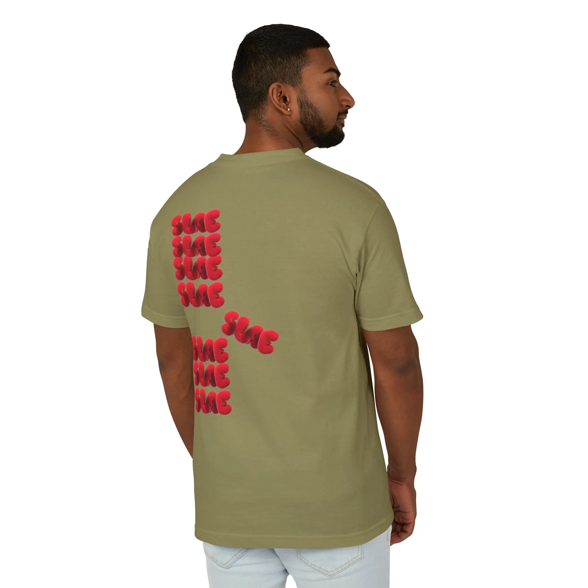 Trendy Unisex Graphic Tee - SLAE Design, Heavyweight Cotton