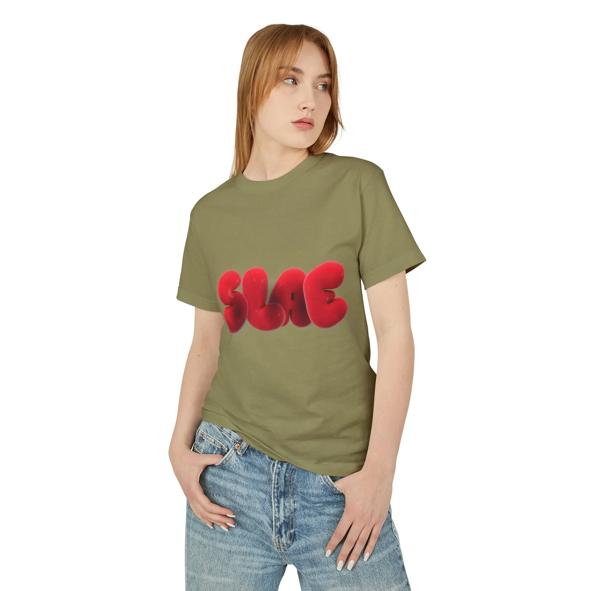 Trendy Unisex Graphic Tee - SLAE Design, Heavyweight Cotton