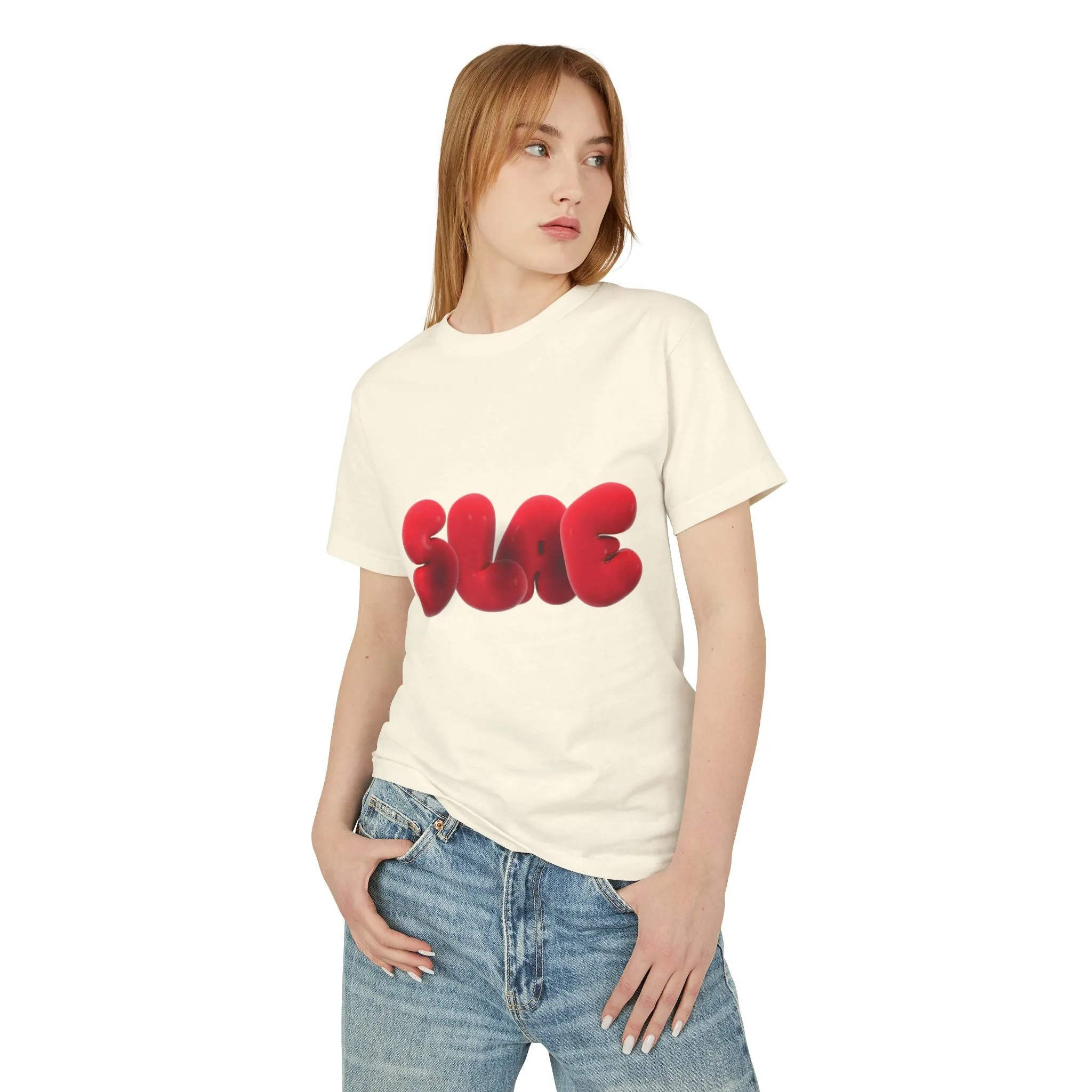 Trendy Unisex Graphic Tee - SLAE Design, Heavyweight Cotton