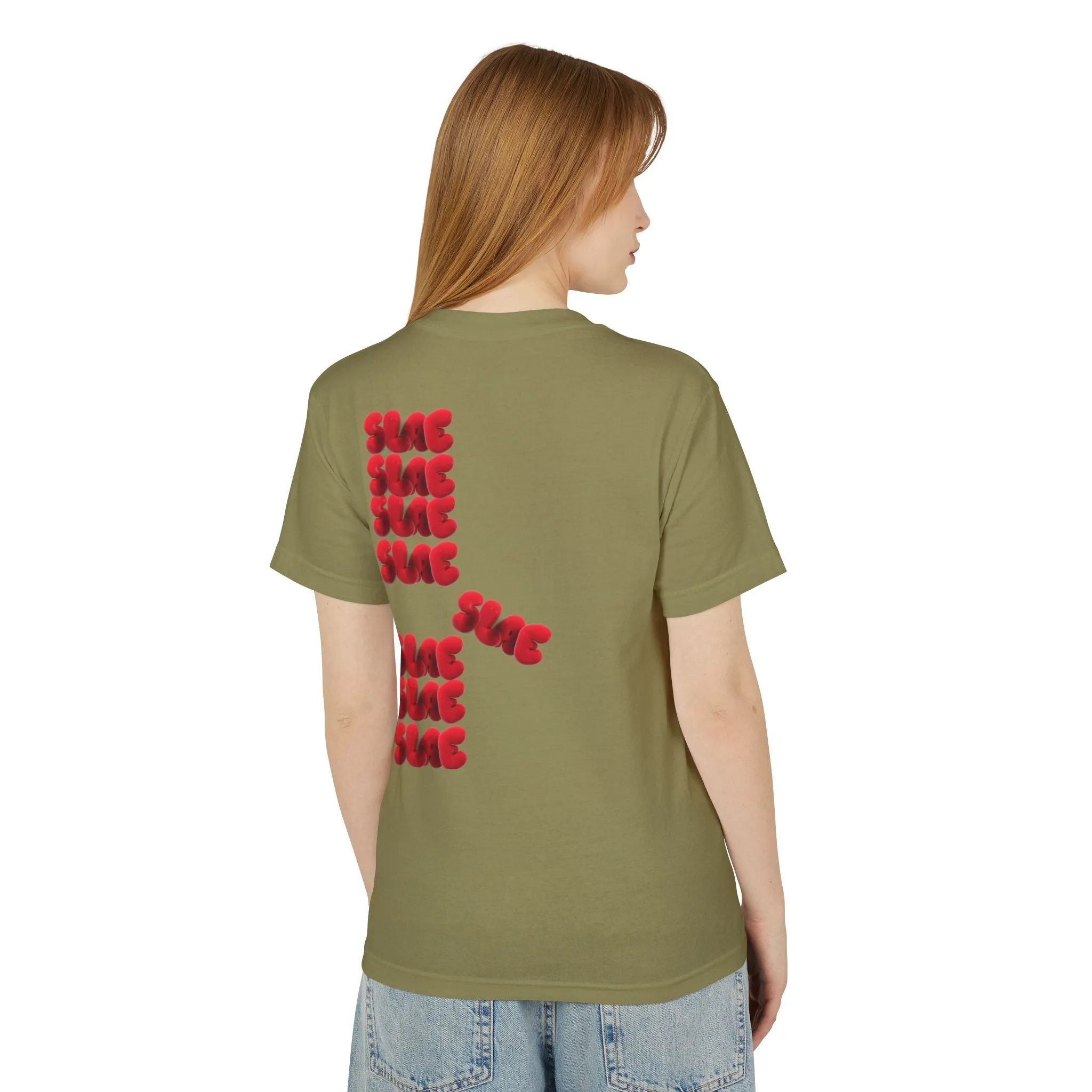 Trendy Unisex Graphic Tee - SLAE Design, Heavyweight Cotton