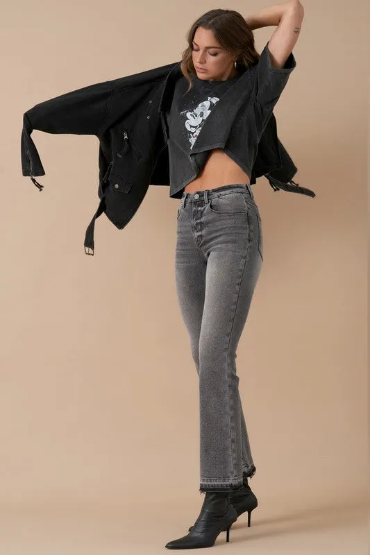 Urban Chic Relaxed Straight Grey Jeans