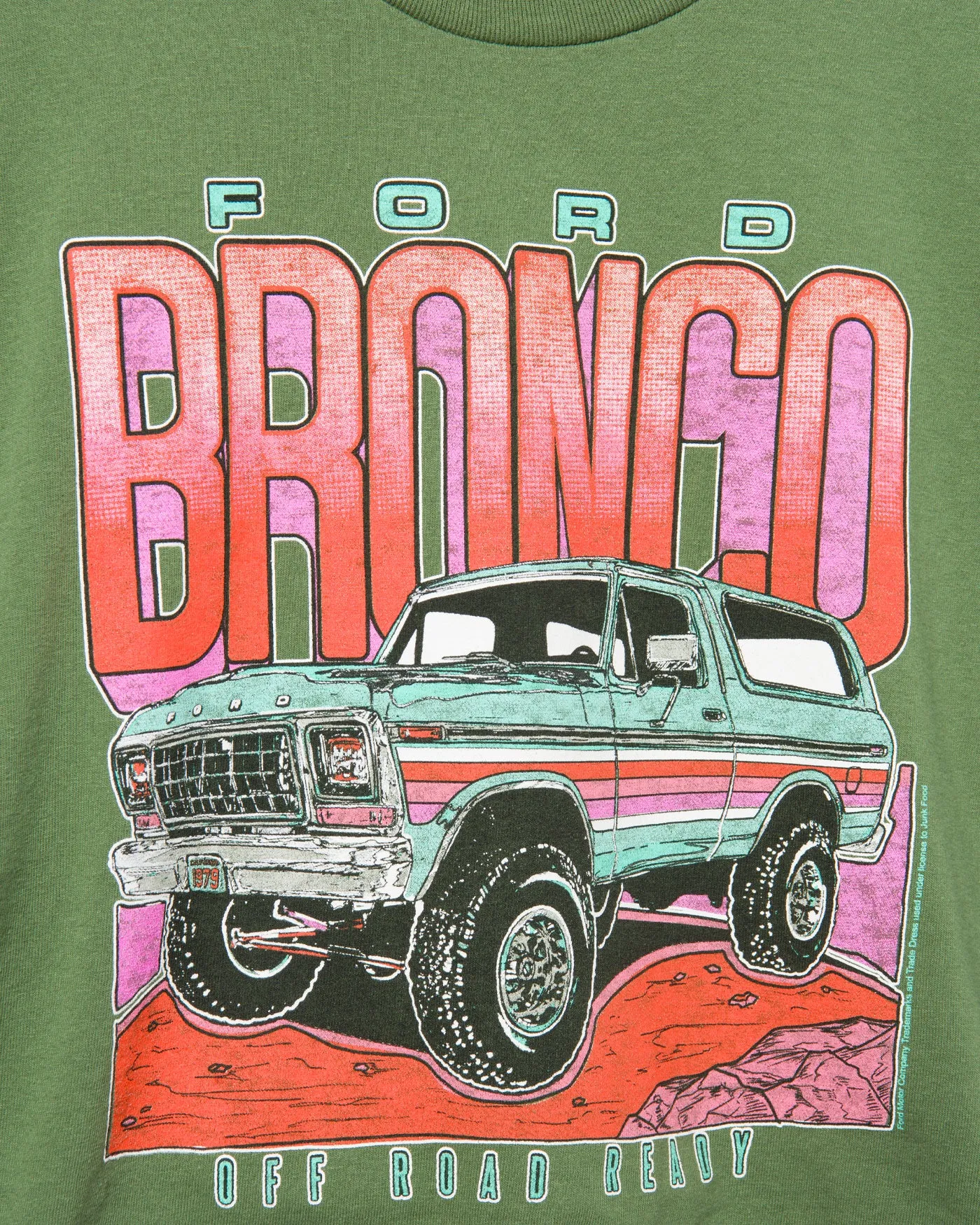 Women's Bronco Off Road Ready Flea Market Crop Tee