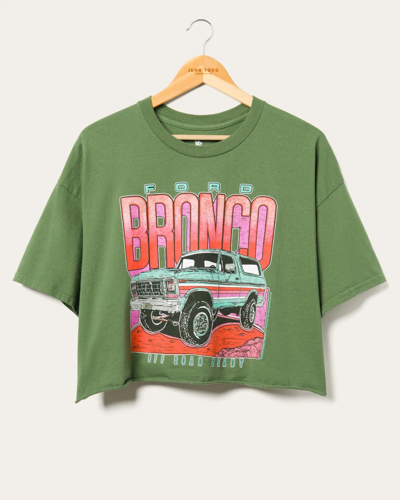 Women's Bronco Off Road Ready Flea Market Crop Tee